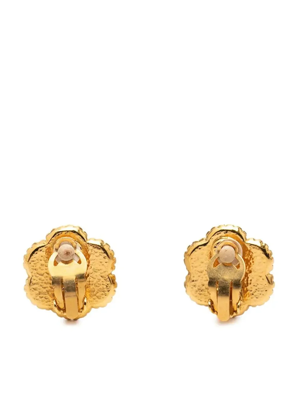 Chanel Cc Logo Flower Clip-On Earrings #287713C71B